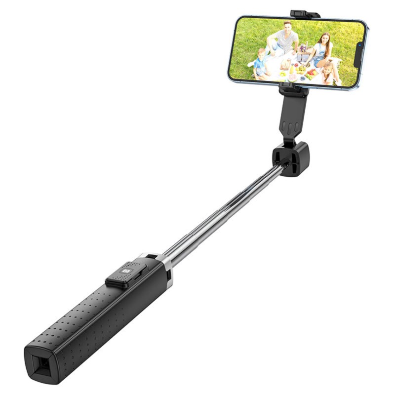 Селфі-монопод HOCO K18 Wave four-leg live broadcast holder Black (6931474770707)
