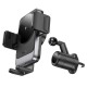 Тримач для мобiльного з БЗП HOCO HW13 Speed wireless fast charging car holder(air outlet) Black Metal Gray (6942007617611 )