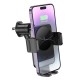Тримач для мобiльного з БЗП HOCO HW13 Speed wireless fast charging car holder(air outlet) Black Metal Gray (6942007617611 )