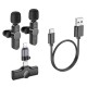 Мікрофон-петличка BOROFONE BFK12 Trophy lavalier wireless digital microphone(iP/Type-C) Black (6941991106408)