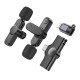 Мікрофон-петличка BOROFONE BFK12 Trophy lavalier wireless digital microphone(iP/Type-C) Black (6941991106408)