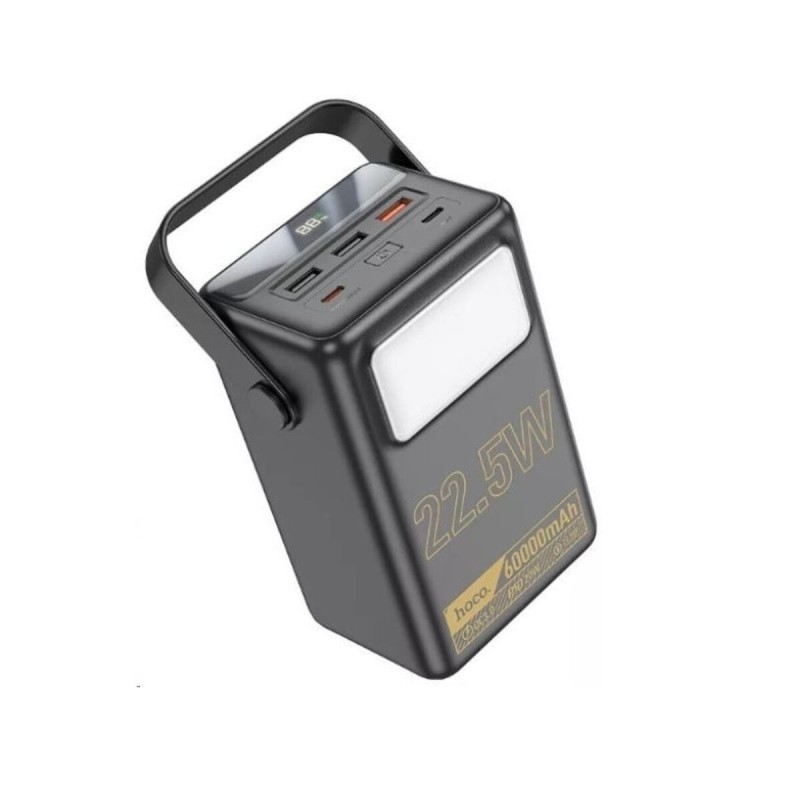 Зовнішній акумулятор HOCO J110 Powerful 22.5W fully compatible power bank(60000mAh) Black (6931474795199)