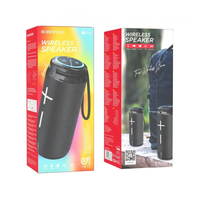 Портативна колонка BOROFONE BR24 Fashion sports BT speaker Black (6974443386677)