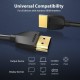 Кабель Тонкий HDMI Vention Slim Portable HDMI 2,0 - 3M. Black (AAIBI)