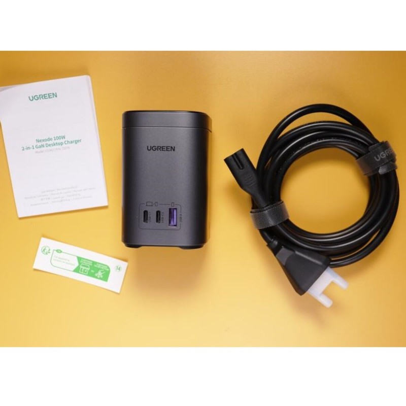 Зарядний пристрій UGREEN CD342 100W 2-in-1 GaN Charging Station EU (Space Gray)(UGR-15076) (UGR-15076)