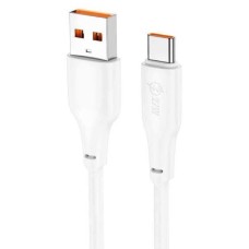 Кабель HOCO X93 USB to Type-C 27W, 1m, TPE, TPE connectors, White (6931474790675)