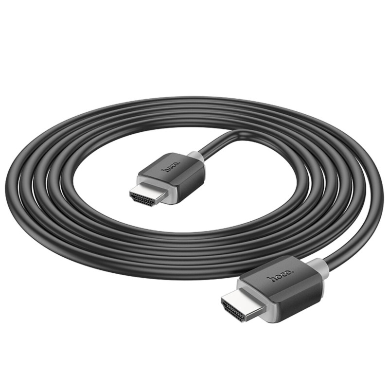 Кабель HOCO US08 HDTV 2.0 male-to-male 4K HD data cable(L=2M) Black (6931474799395 )