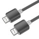 Кабель HOCO US08 HDTV 2.0 male-to-male 4K HD data cable(L=2M) Black (6931474799395 )