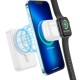 Зовнішній акумулятор HOCO Q11 Expressar PD20W 3-in-1 magnetic fast charging power bank(10000mAh) White (6931474777799)