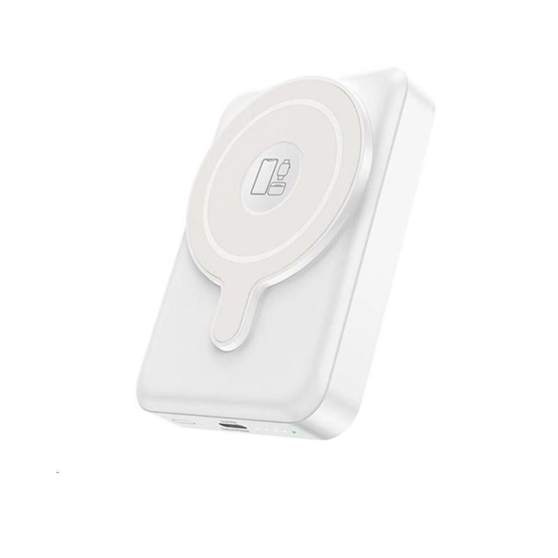 Зовнішній акумулятор HOCO Q11 Expressar PD20W 3-in-1 magnetic fast charging power bank(10000mAh) White (6931474777799)