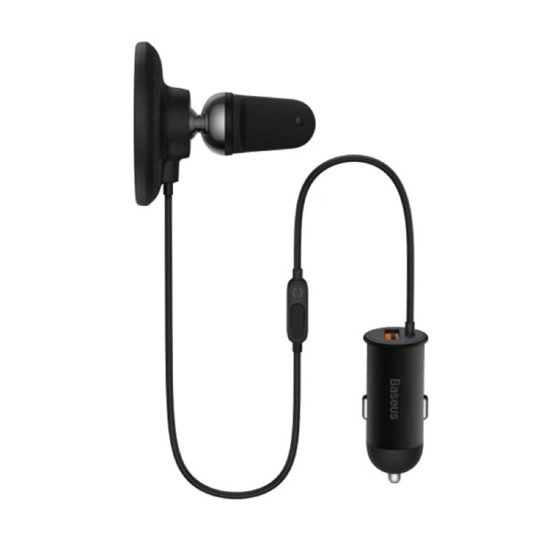 Тримач для мобiльного з БЗП Basues CW01  Magnetic Wireless Charging Car Mount 40W Claw Edition Cluster Black (C40141000111-01)