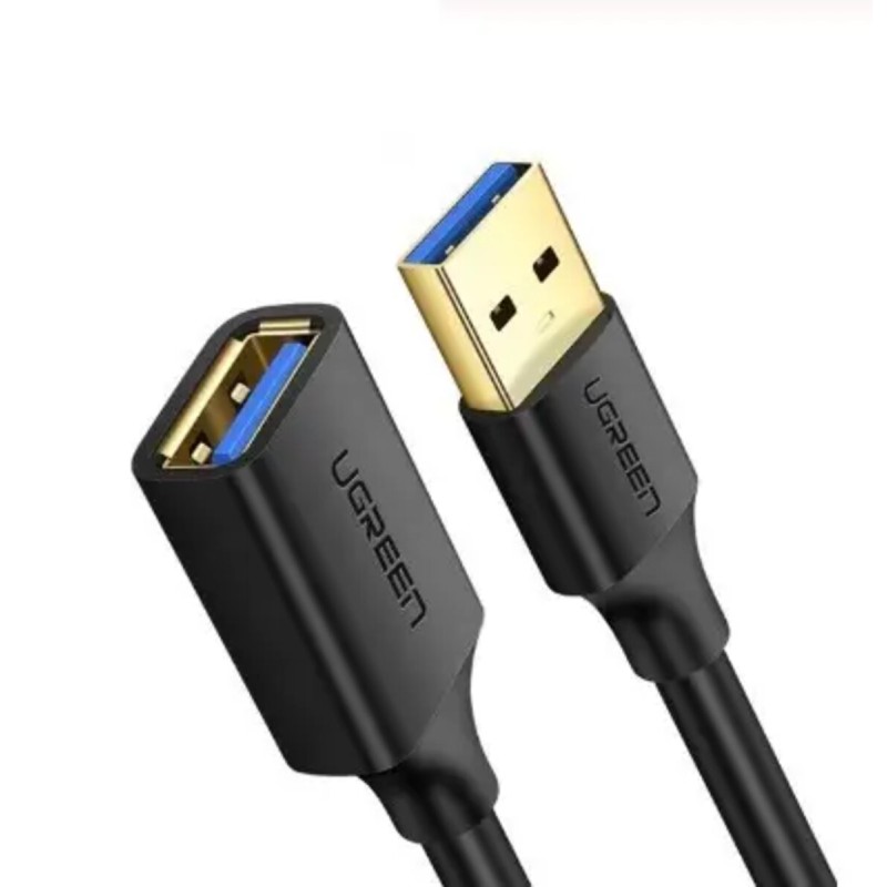 Подовжувач UGREEN US129 USB 3.0 Extension Male Cable 1.5m (Black)(UGR-30126) (UGR-30126)