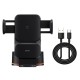 Тримач для мобiльного з БЗП Baseus Wisdom Auto Alignment Car Mount Wireless Charger（QI 15W（Suction base)Black (CGZX000101)