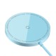Бездротовий зарядний Baseus Simple Mini3 Magnetic Wireless Charger 15W Galaxy Blue (CCJJ040303)