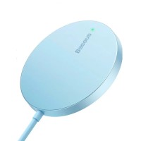Бездротовий зарядний Baseus Simple Mini3 Magnetic Wireless Charger 15W Galaxy Blue (CCJJ040303)