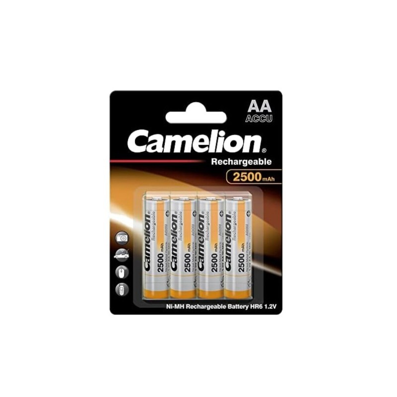 Акумулятор CAMELION Ni-MH HR6 AA 2500mA BP4 4шт (C-17025406) (4260033151834)