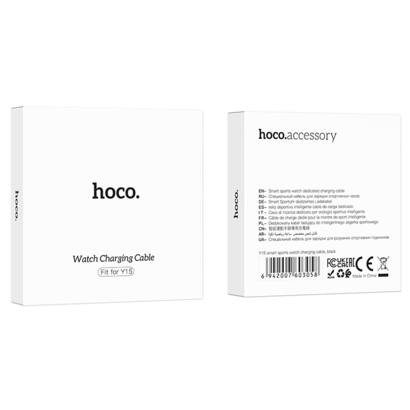 Кабель HOCO Y15 Smart sports watch charging cable Black (6942007603058 )