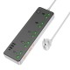 Мережевий подовжувач HOCO  AC13A Talento 5-position socket(1C3A) Black (6942007607131 )