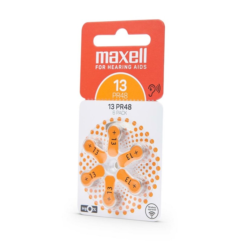 Батарейка MAXELL PR48 (13) 6BS ZINC AIR (M-790419.00.EU) (4043752334517)