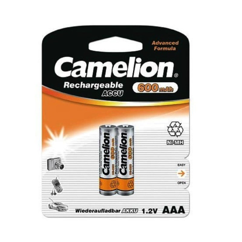 Акумулятор CAMELION Ni-MH HR03 AAA 600mA BP2 2шт (C-17006203) (4260033151704)