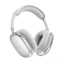 Навушники HOCO W35 Air Triumph BT headset Silver (6942007616348 )