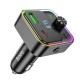 АЗП з FM-модулятором HOCO E81 Fantasy PD30W+QC3.0 car BT FM transmitter Black (6942007612296 )