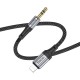 Аудiокабель HOCO UPA26 Fresh digital audio conversion cable iP Black (6942007608817 )