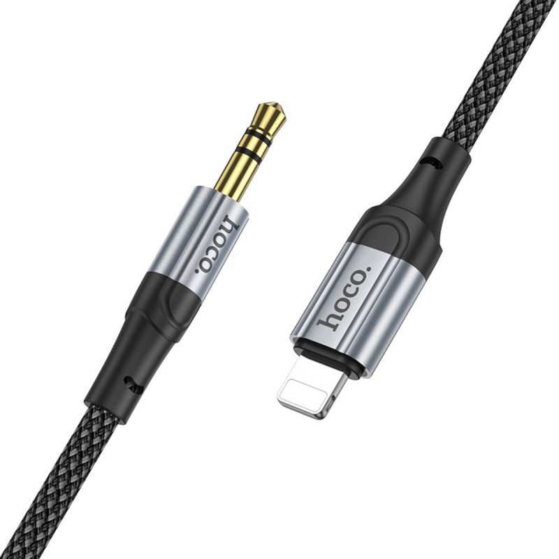 Аудiокабель HOCO UPA26 Fresh digital audio conversion cable iP Black (6942007608817 )