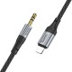 Аудiокабель HOCO UPA26 Fresh digital audio conversion cable iP Black (6942007608817 )