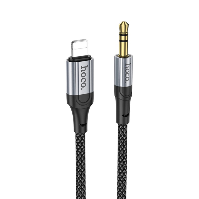 Аудiокабель HOCO UPA26 Fresh digital audio conversion cable iP Black (6942007608817 )