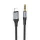Аудiокабель HOCO UPA26 Fresh digital audio conversion cable iP Black (6942007608817 )
