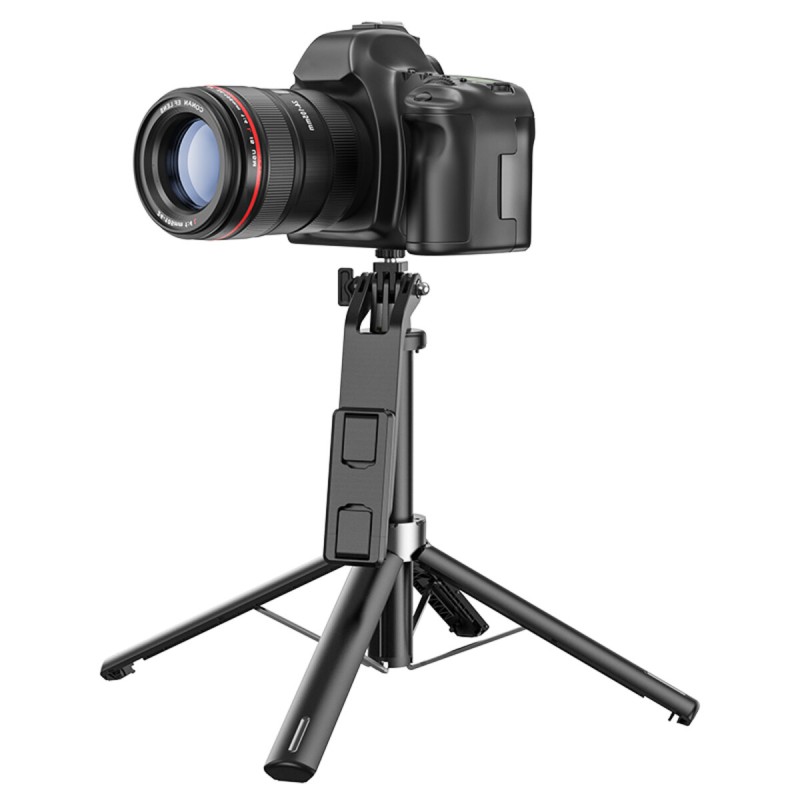 Селфі-монопод HOCO K21 Stream aluminum alloy live broadcast holder Black (6942007609975 )