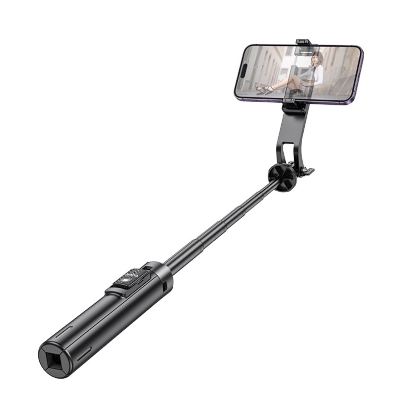 Селфі-монопод HOCO K21 Stream aluminum alloy live broadcast holder Black (6942007609975 )