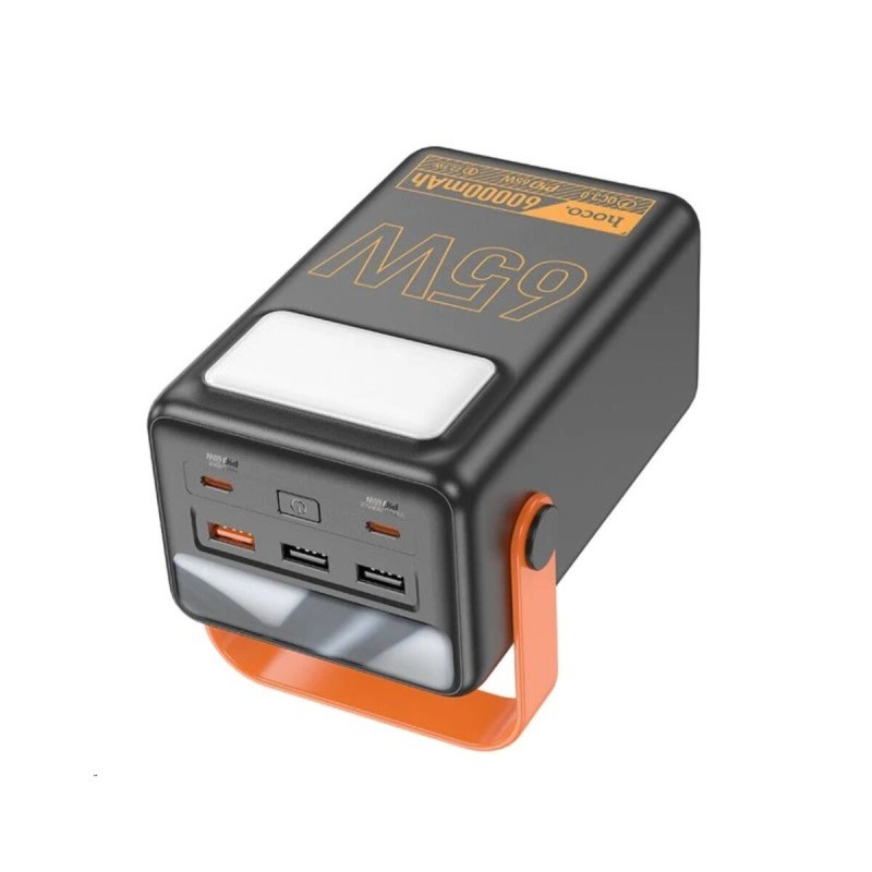 Зовнішній акумулятор HOCO J110A Powerful PD65W power bank(60000mAh) Black (6931474795205)