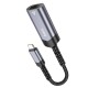 Кабель-перехідник HOCO UA26 Type-C ethernet adapter(100 Mbps) Metal Gray (6942007611985 )