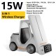 Бездротовий зарядний пристрій ESSAGER (color box) Forklift desktop wireless charger 15w White (EWXZM-CC0G-Z)