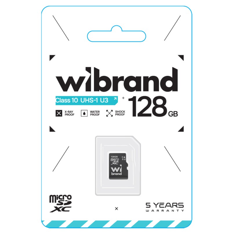 microSDXC (UHS-1 U3) Wibrand 128Gb class 10 (WICDHU3/128GB)