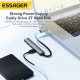 USB-hub ESSAGER Fengyang  4 in 1 Splitter (Type-C port) Silver (EHBC04-FY10-P)