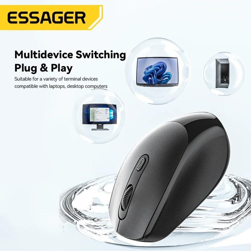 Миша безпровідна ESSAGER (Color box)Spirituel 2.4G wireless mouse Black (ESBWX-LD01-Z)