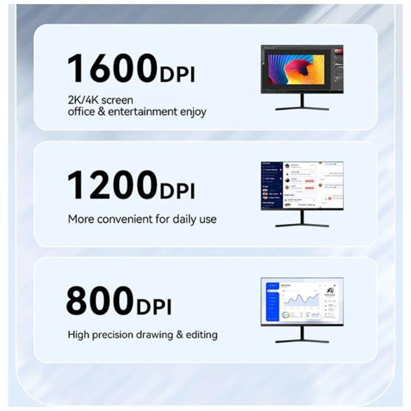 Миша безпровідна ESSAGER (Color box)Spirituel 2.4G wireless mouse White (ESBWX-LD02-Z)