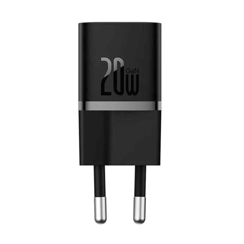 Мережевий зарядний пристрій Baseus GaN5 Fast Charger(mini) 1C 20W EU Black (CCGN050101)