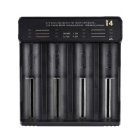 Зарядний пристрій ESSAGER Battery Charger with LED Indicator For 4 LED Black (ECDQ-I401)