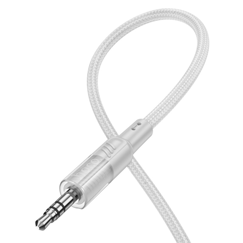 Аудiокабель HOCO UPA27 Spirit transparent digital audio conversion cable iP Black (6942007612524 )