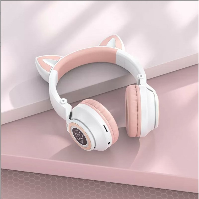 Навушники BOROFONE BO18 Cat ear BT headphones White (6974443384956)
