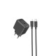 Мережевий зарядний пристрій HOCO CS13A Ocean single port PD20W charger set(C to iP) Black (6942007603829 )
