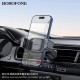 Тримач для мобільного BOROFONE BH106 Ascend pull clip car holder(air outlet) Black Metal Gray (6941991109713)