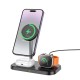 Бездротовий зарядний пристрій BOROFONE BQ29 Feliz 3-in-1 wireless fast charger Black (6941991110290)