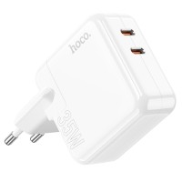 Мережевий зарядний пристрій HOCO C110A Lucky dual-port PD35W(2C) charger White (6931474790804 )