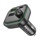 АЗП з FM-модулятором BOROFONE BC54 Acertar PD30W+QC3.0 car BT FM transmitter 18W Black (6941991109850)