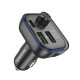 АЗП з FM-модулятором BOROFONE BC54 Acertar PD30W+QC3.0 car BT FM transmitter 18W Black (6941991109850)